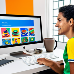 Visual Storytelling in the Digital Age**

"A graphic designer working on a vibrant social media campaign for a Brazilian coffee brand, using a modern computer in a bright, collaborative workspace. The design incorporates iconic imagery of Rio de Janeiro and the vibrant colors of Carnaval. Fully clothed, appropriate attire, safe for work, perfect anatomy, natural proportions, professional digital art, high quality, family-friendly, clear focus, showcasing the power of visual communication."

**