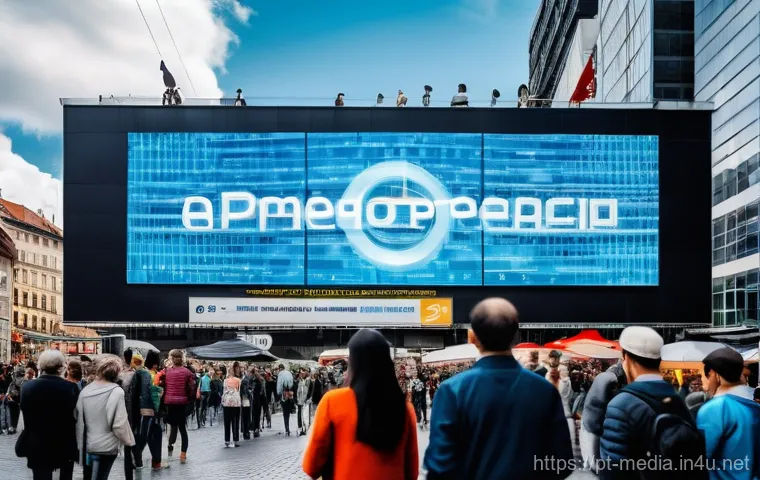 미디어의 정치적 경제학 - **Prompt for an image depicting media control and hidden influences:**
"A wide shot of a bustlin...